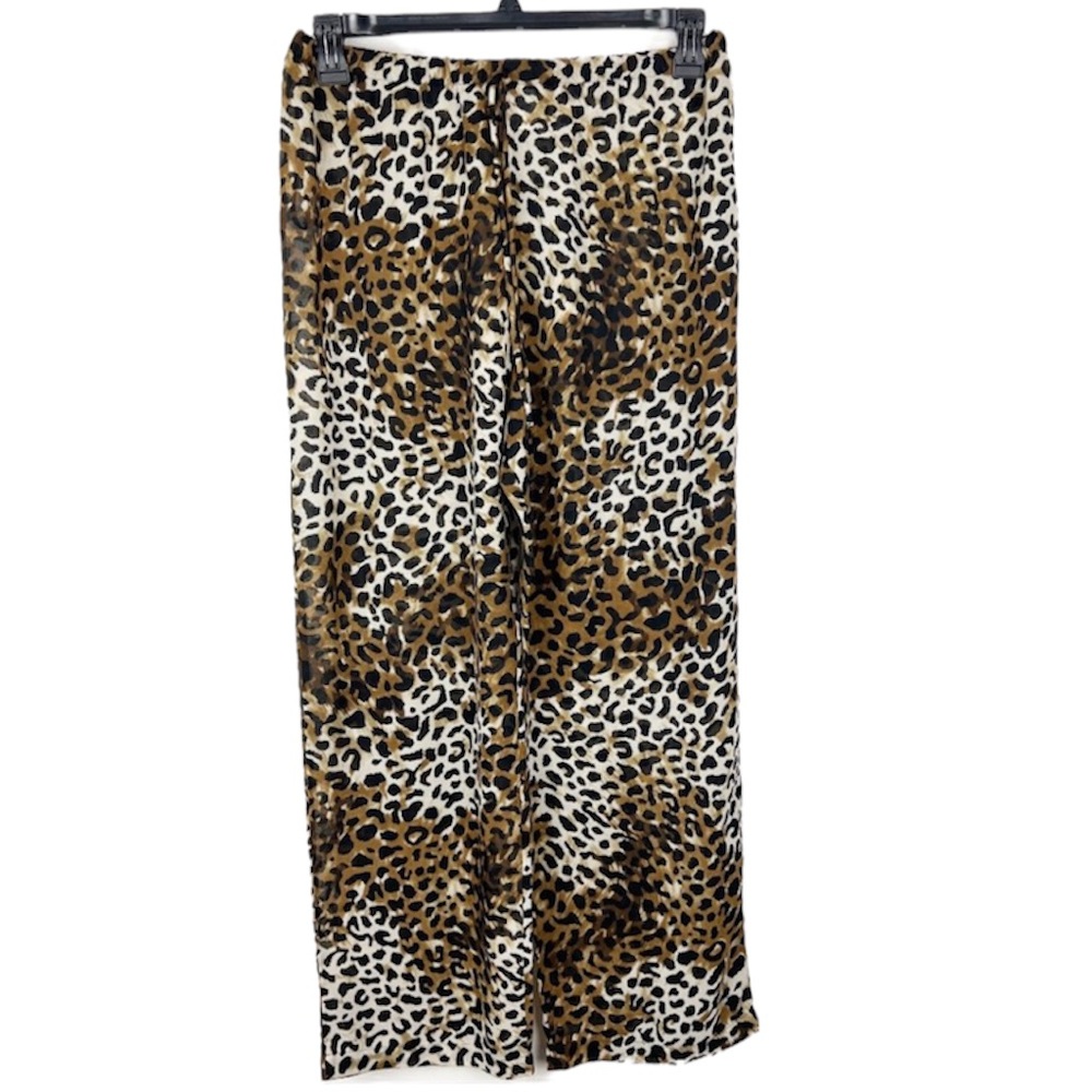 Walmart Leopard Print Sheer Pants Women's Medium